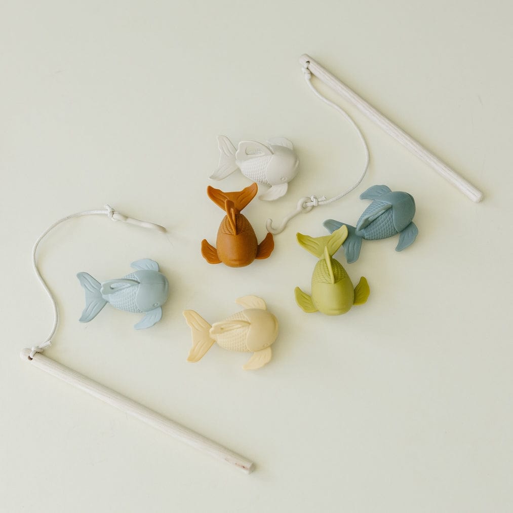 Marlowe & Co Marlowe & Co Silicone and Wood Fishing Play Set - Little Miss Muffin Children & Home