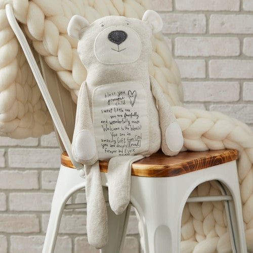 Demdaco Poetic Threads Light Gray Bear - Little Miss Muffin Children & Home