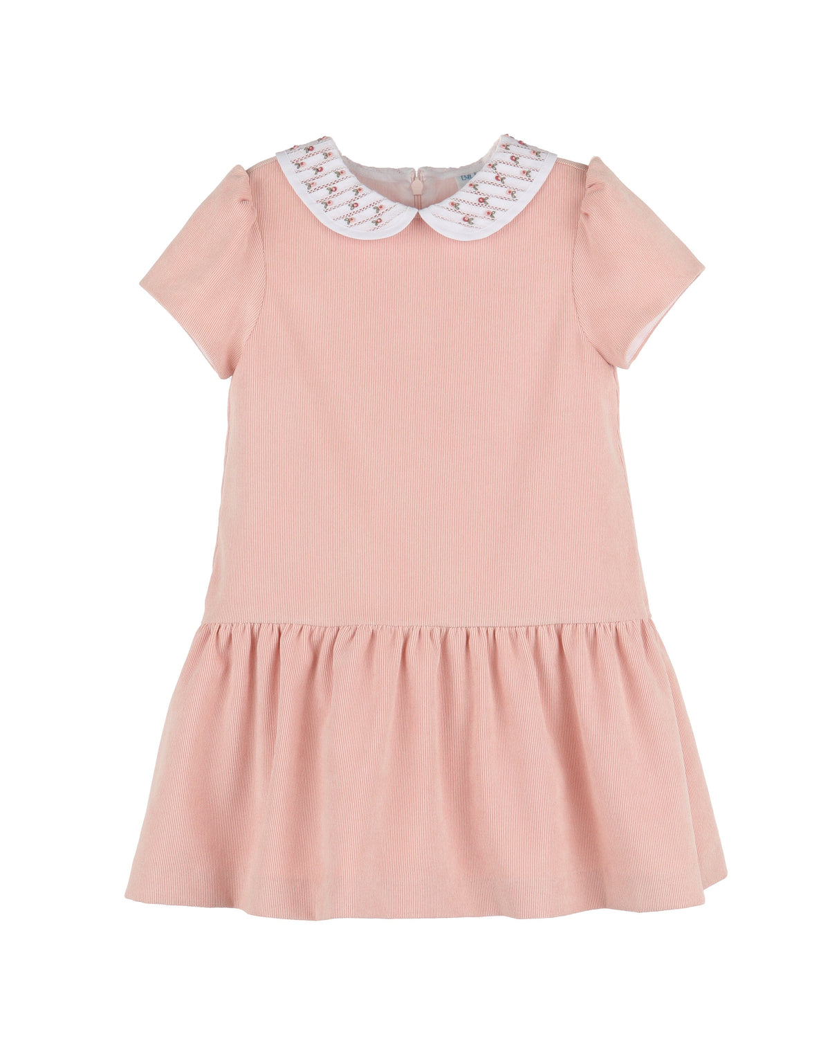 Casero & Associates Casero & Associates Floral Randall Collar Dress. Rose - Little Miss Muffin Children & Home