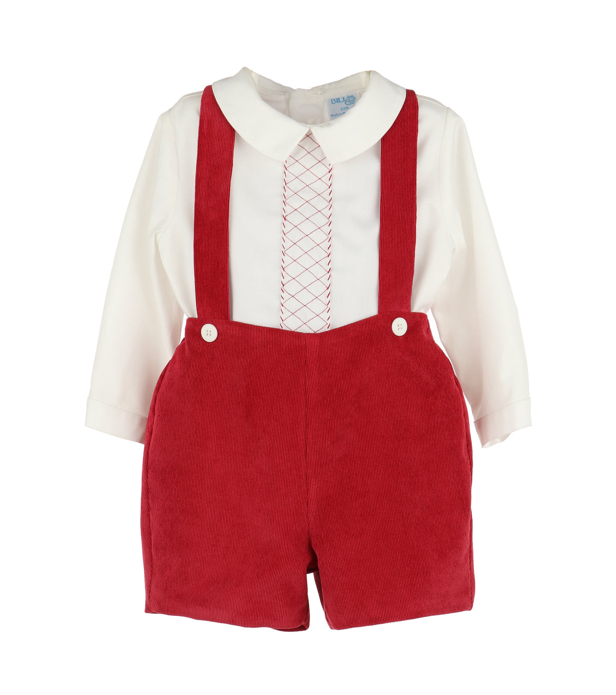 Casero & Associates Casero & Associates Winterberry Cord Boy Set, Red - Little Miss Muffin Children & Home