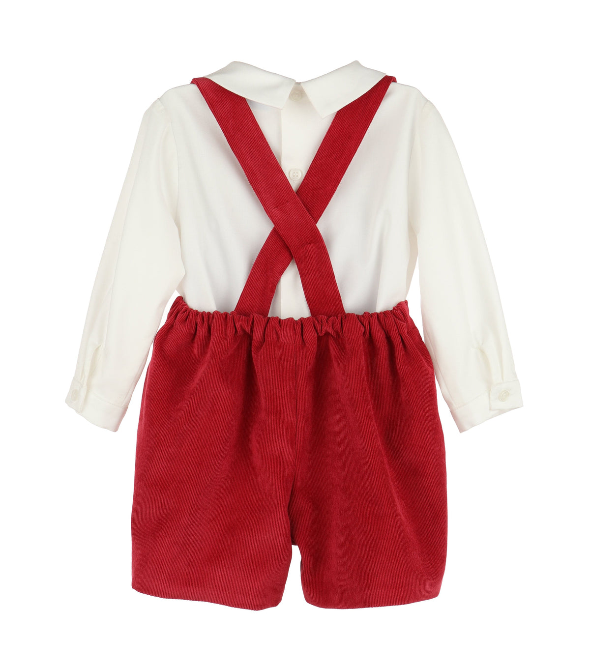 Casero & Associates Casero & Associates Winterberry Cord Boy Set, Red - Little Miss Muffin Children & Home
