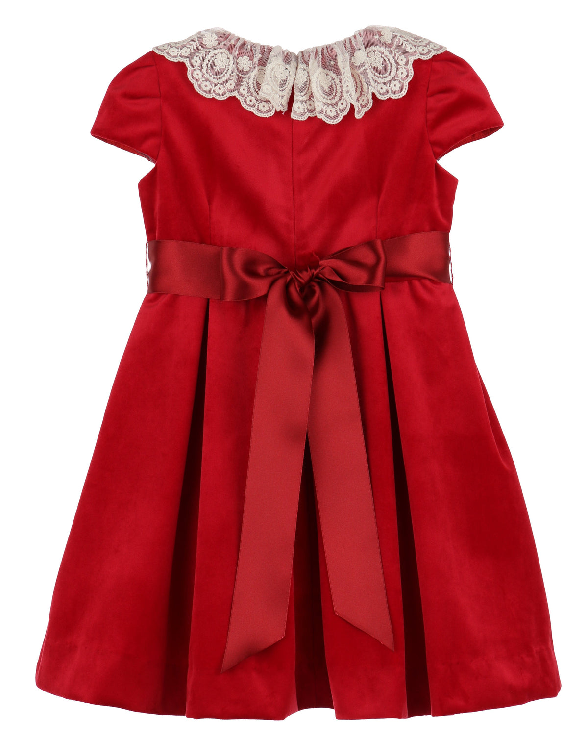 Casero & Associates Casero & Associates Deluxe Velvet Dress, Red - Little Miss Muffin Children & Home