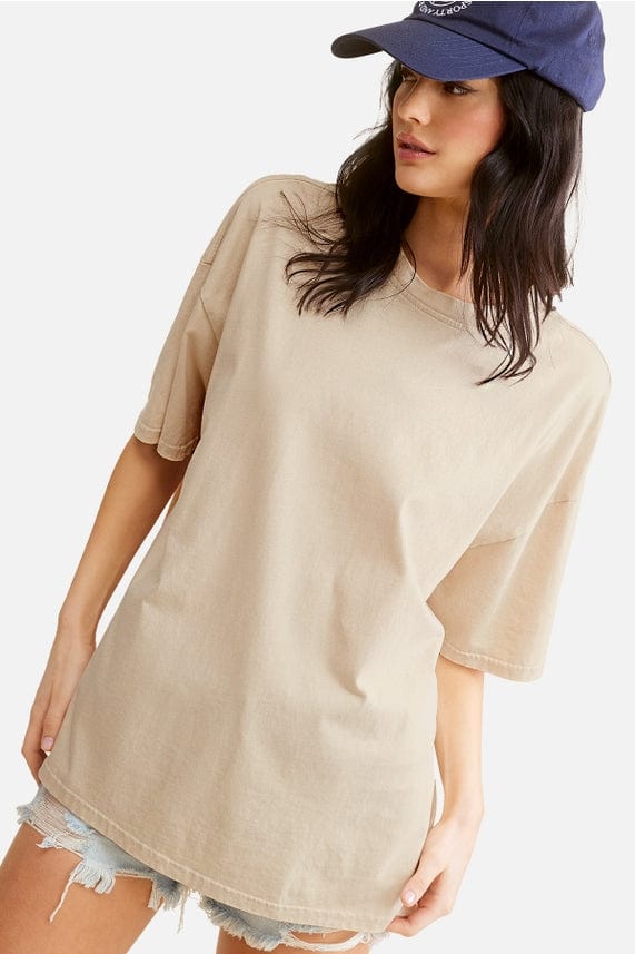 La Miel La Miel Mineral Washed Short Sleeve Oversized Top - Little Miss Muffin Children & Home