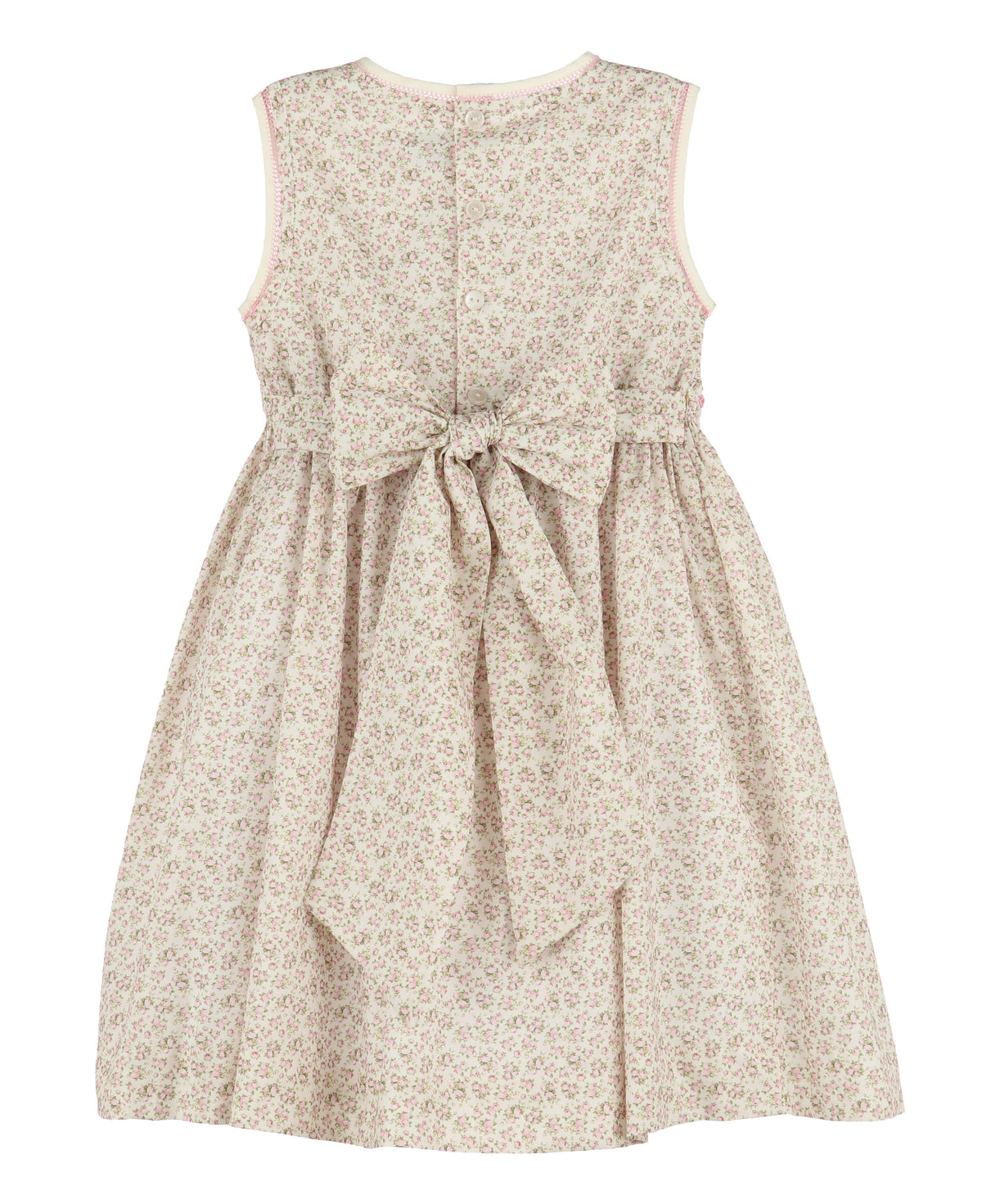 Casero & Associates Casero & Associates Tea Roses Smock Dress, Pink - Little Miss Muffin Children & Home