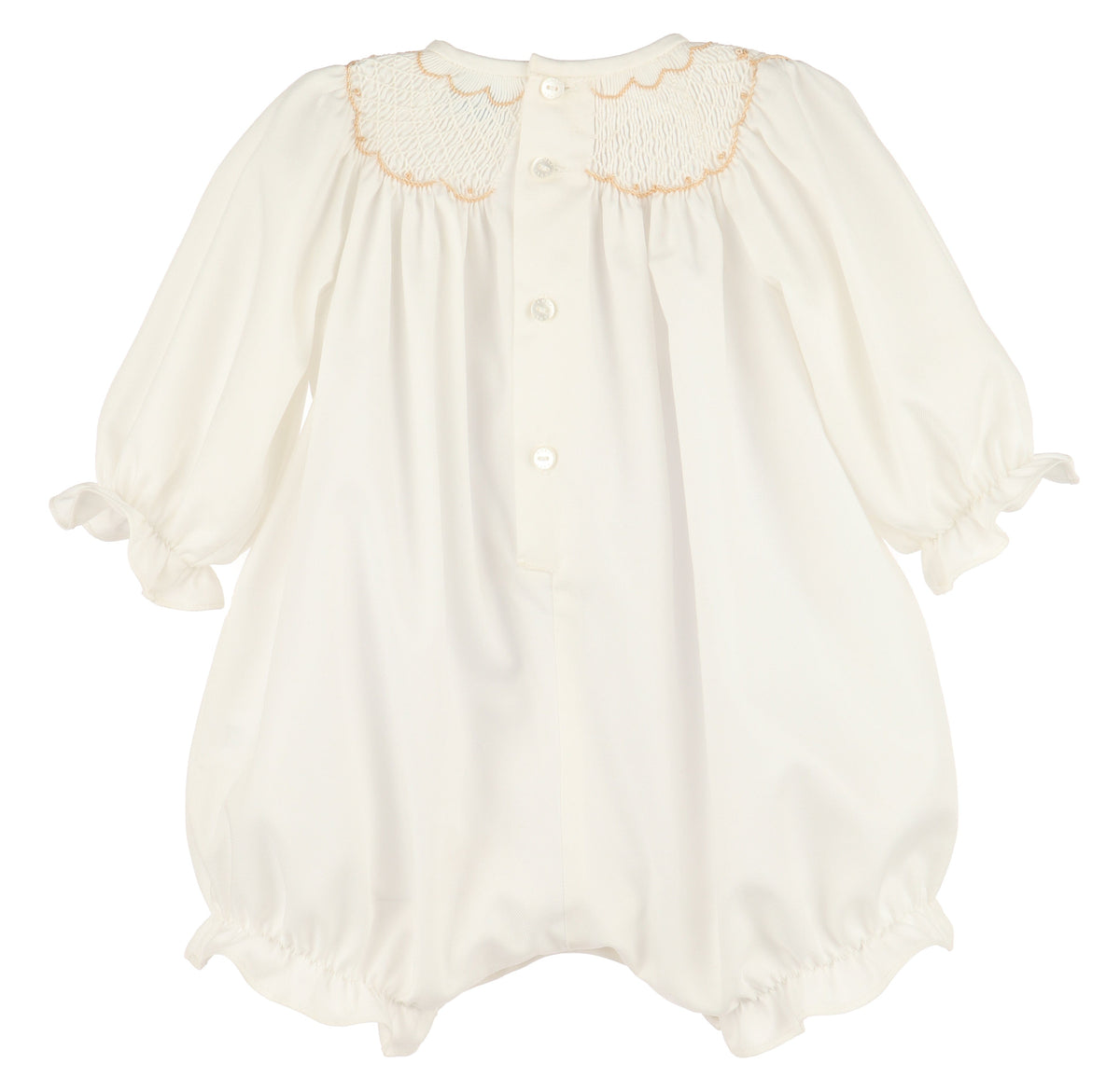 Casero & Associates Classic Smock Bubble, lvory - Little Miss Muffin Children & Home