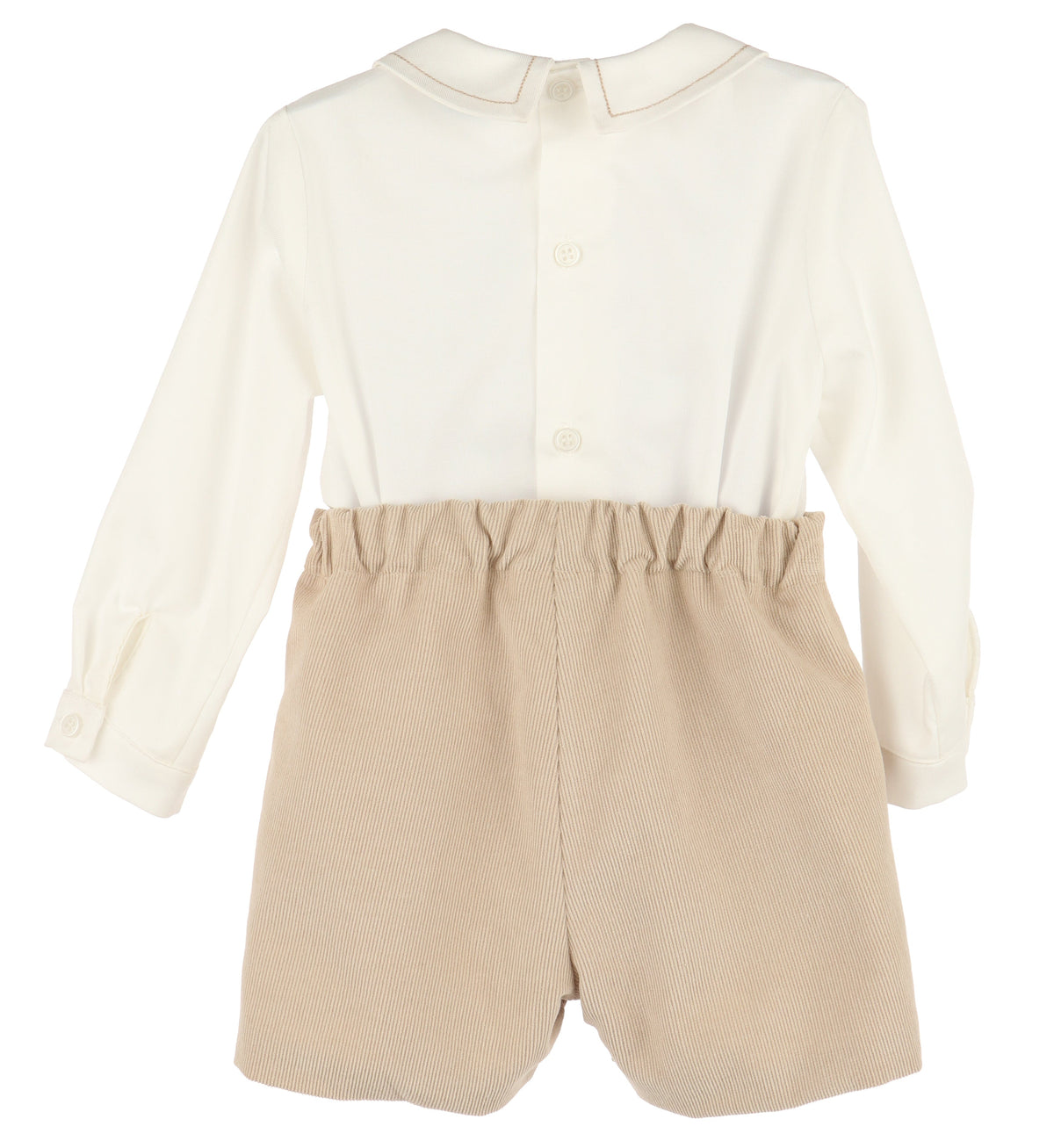 Casero & Associates Cozy Cord Boy Set, Beige - Little Miss Muffin Children & Home