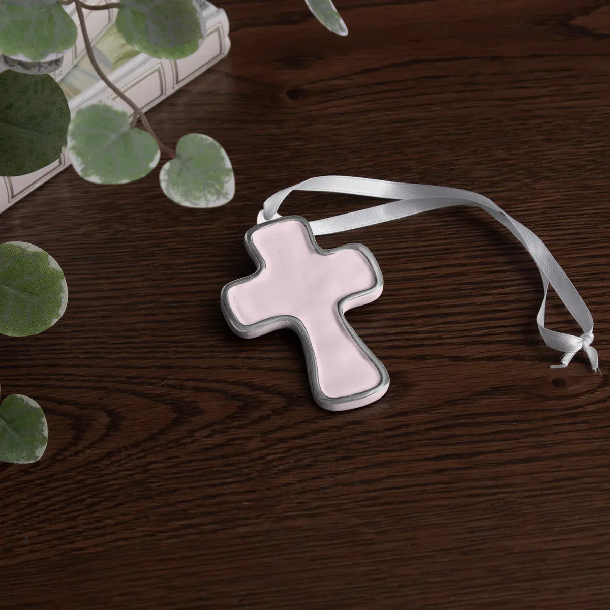 Beatriz Ball Encanto Athens Cross Ornament in Camellia - Little Miss Muffin Children & Home