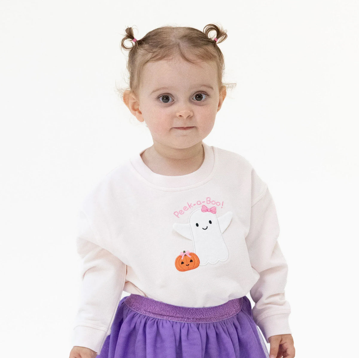 Angel Dear Ghosts Pink Drop Sleeve Sweatshirt - Little Miss Muffin Children & Home