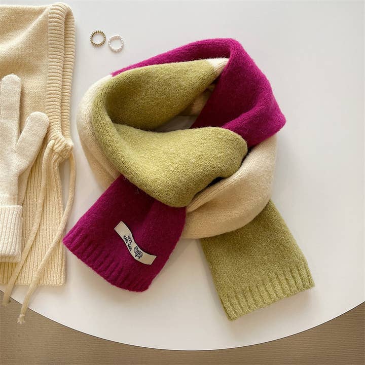 Accity Rose Thick Faux Cashmere Knit Scarf - Little Miss Muffin Children & Home