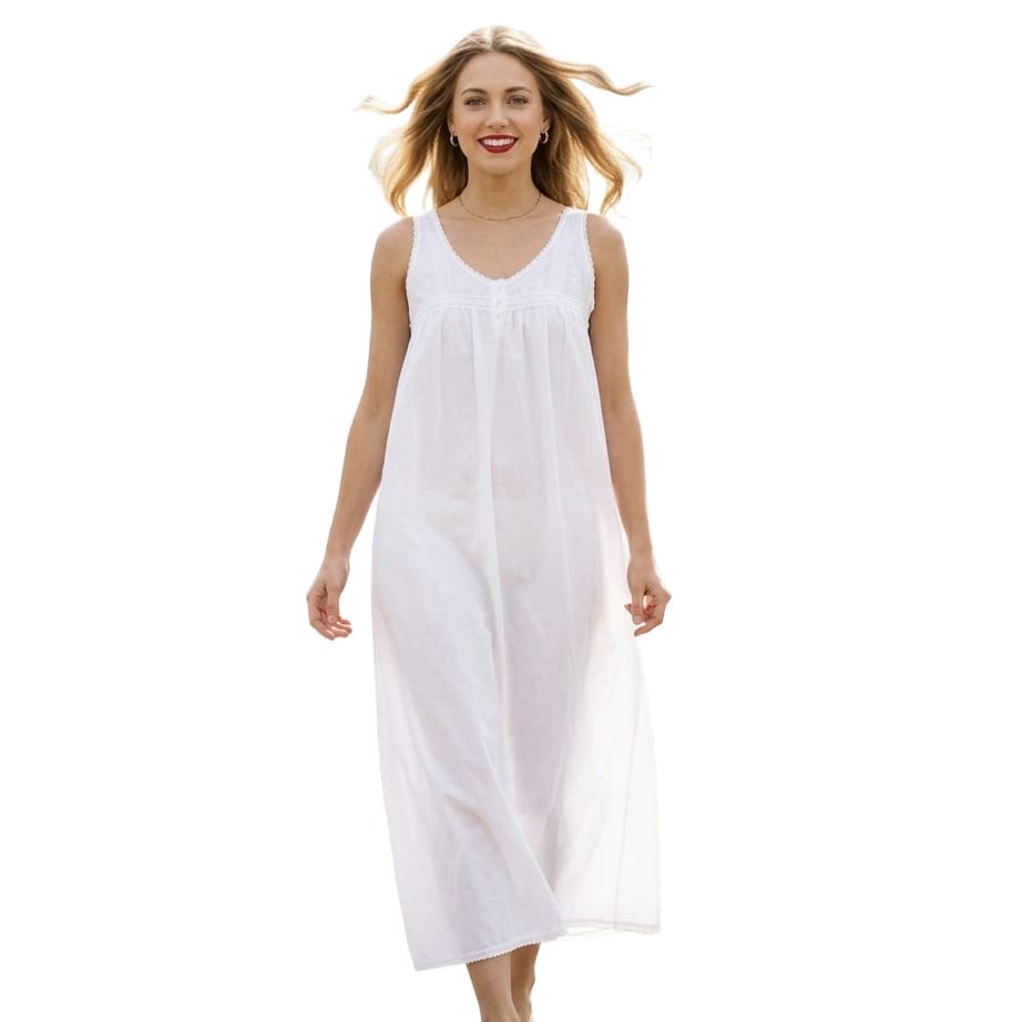 Thea Alcadia Sleeveless Long Nightgown - Little Miss Muffin Children & Home
