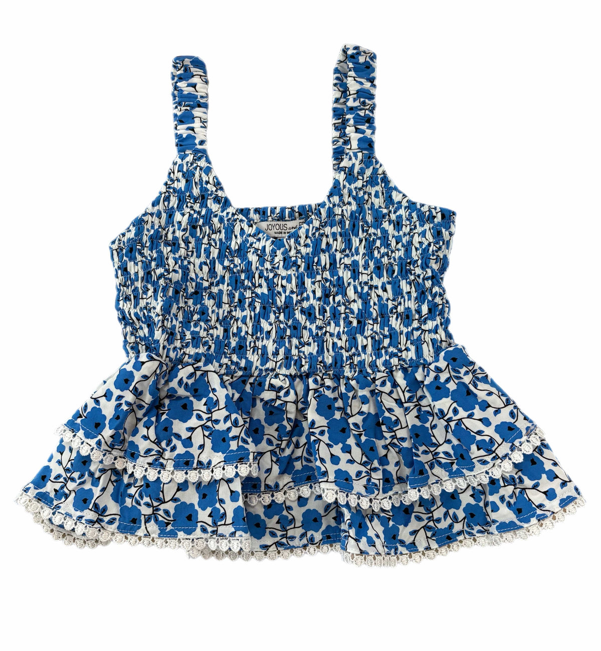 Joyous and Free Blueberry Ditzy Willa Tank - Little Miss Muffin Children & Home