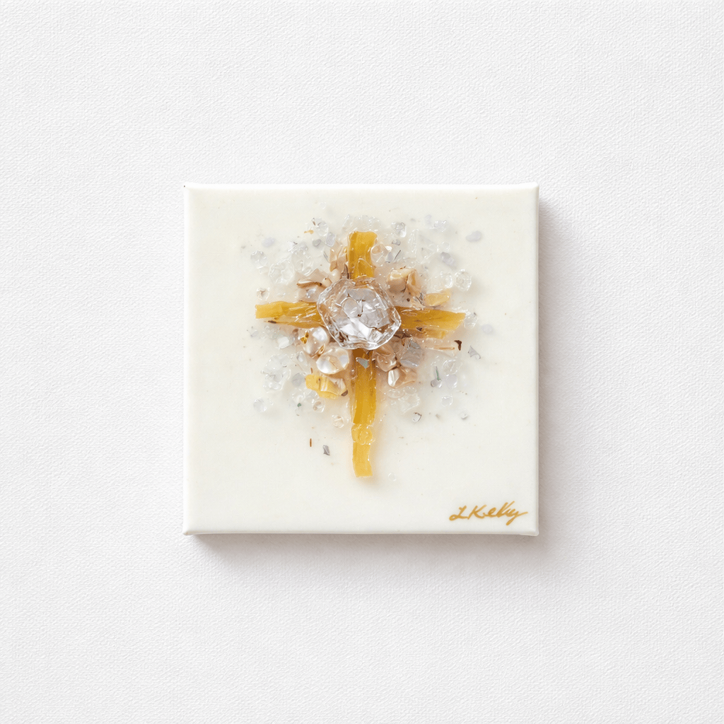 Laurie Kelly Art Studio Cross Art Small 4x4 - Little Miss Muffin Children & Home