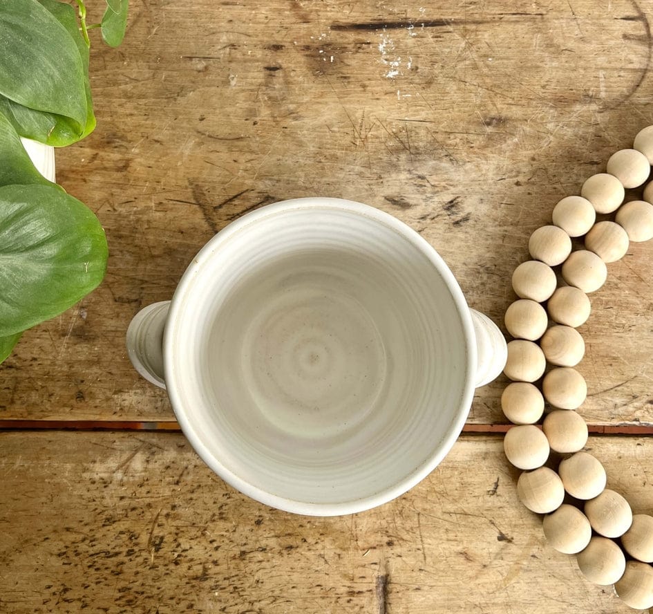 Coastal Clay Co Coastal Clay Co Bread Baker- Handmade Pottery Sourdough Summer Crock, White - Little Miss Muffin Children & Home