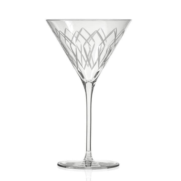 Rolf Glass Mid-Century Modern 10oz Martini Cocktail Glass - Little Miss Muffin Children & Home