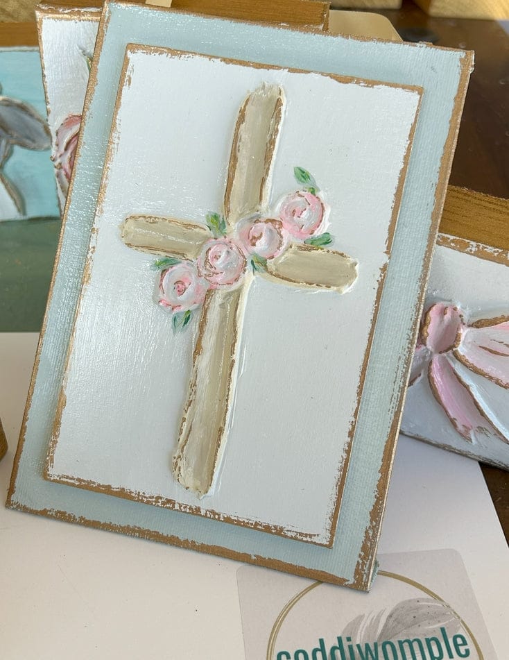 Cross with Roses Pane