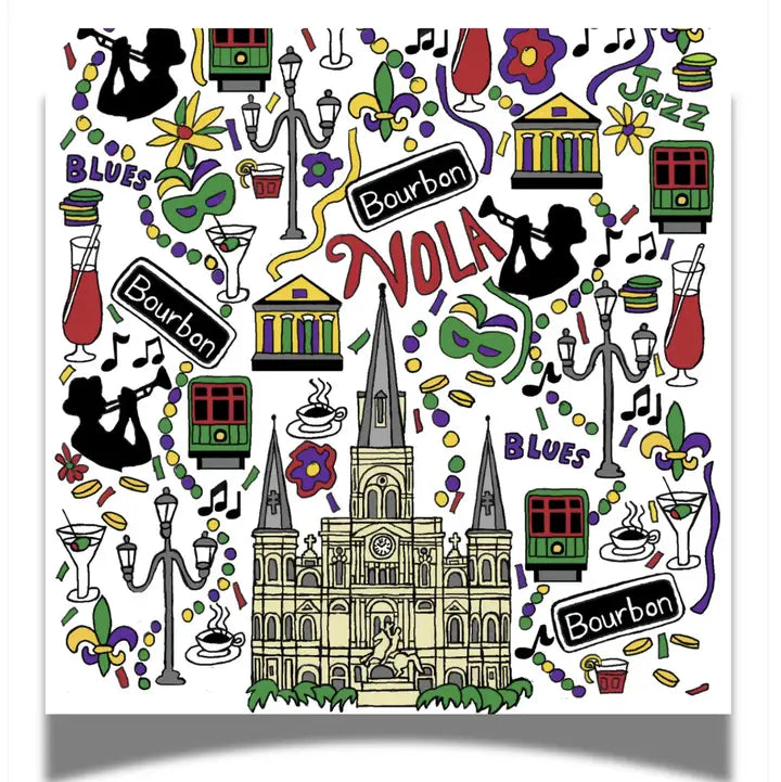 Big Easy 24ct 3-ply Cocktail Napkins