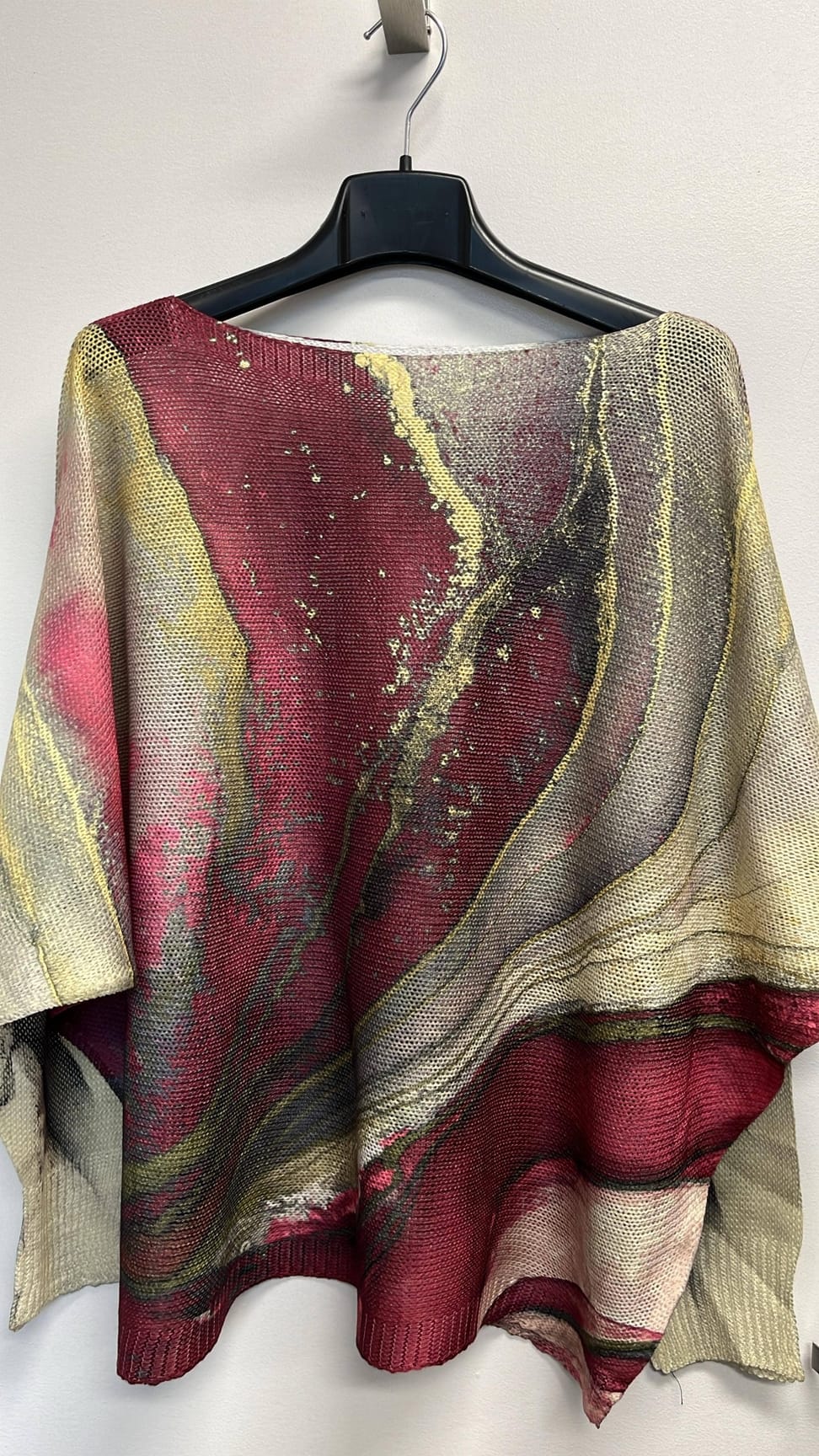 Loowie Tie-Dye Burgundy Print Round Neck Long Sleeve Sweater - Little Miss Muffin Children & Home