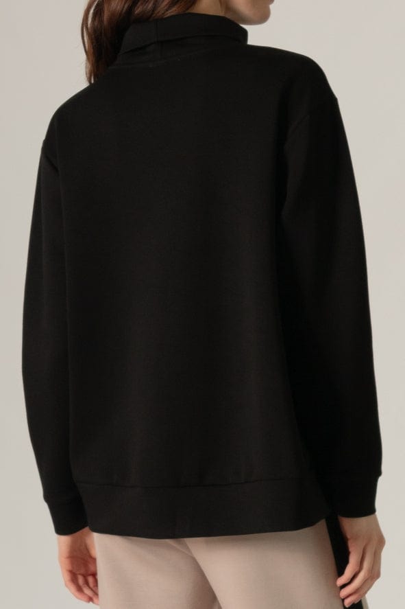 Before You Collection Before You Collection Mock Neck Pullover with Side Zipper - Little Miss Muffin Children & Home