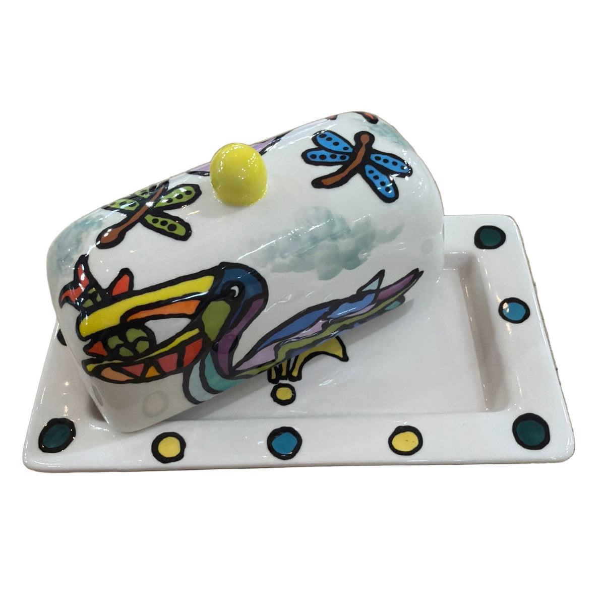 Jan Salzer Art Jan Salzer Pelican Butter Dish - Little Miss Muffin Children & Home