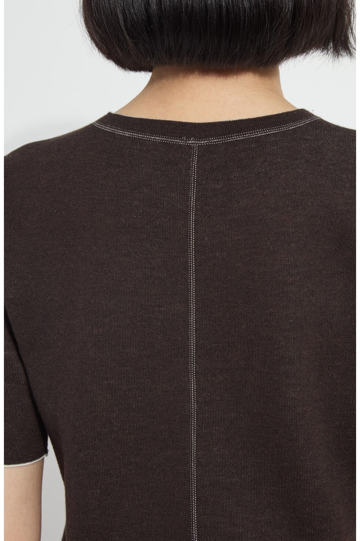 Lysse Odessa Reversible Knit Short Sleeve Tee in Refined Taupe/Double Espresso - Little Miss Muffin Children & Home