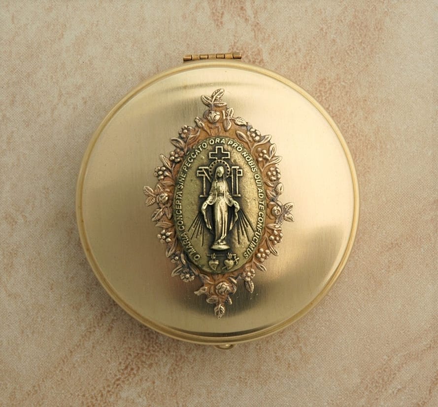 Contreras Designs Vintage Collection Round Jewelry Organizer Box with Rosary - Little Miss Muffin Children & Home