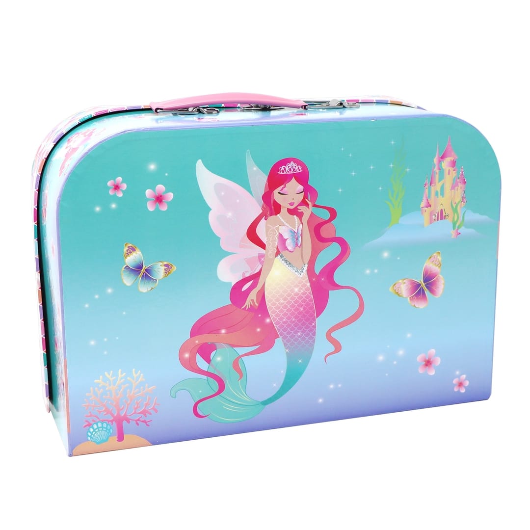 Pink Poppy Pink Poppy Shimmering Mermaid 6 Piece Kids Baking Set & Carry Case - Little Miss Muffin Children & Home