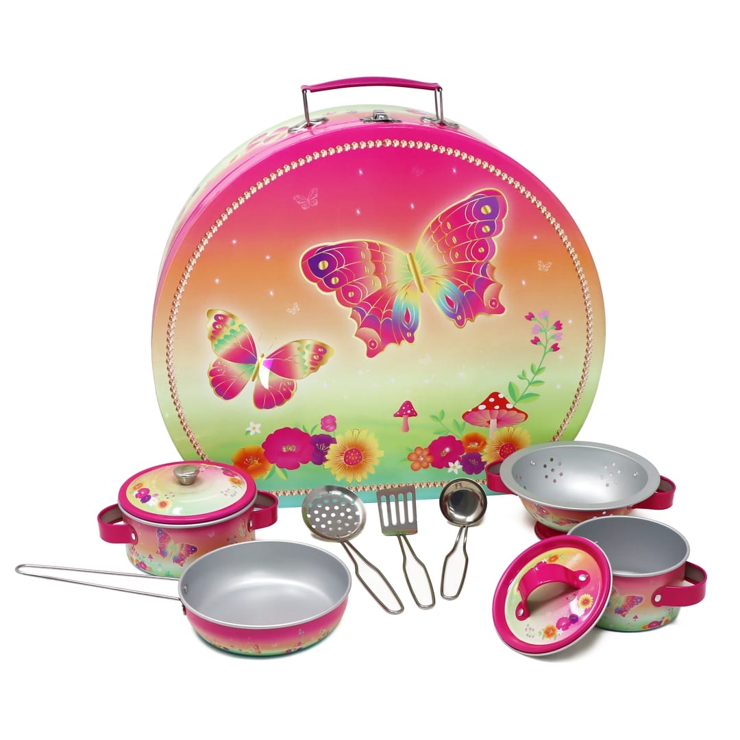 Rainbow Butterfly Cooking Set in Carry Case