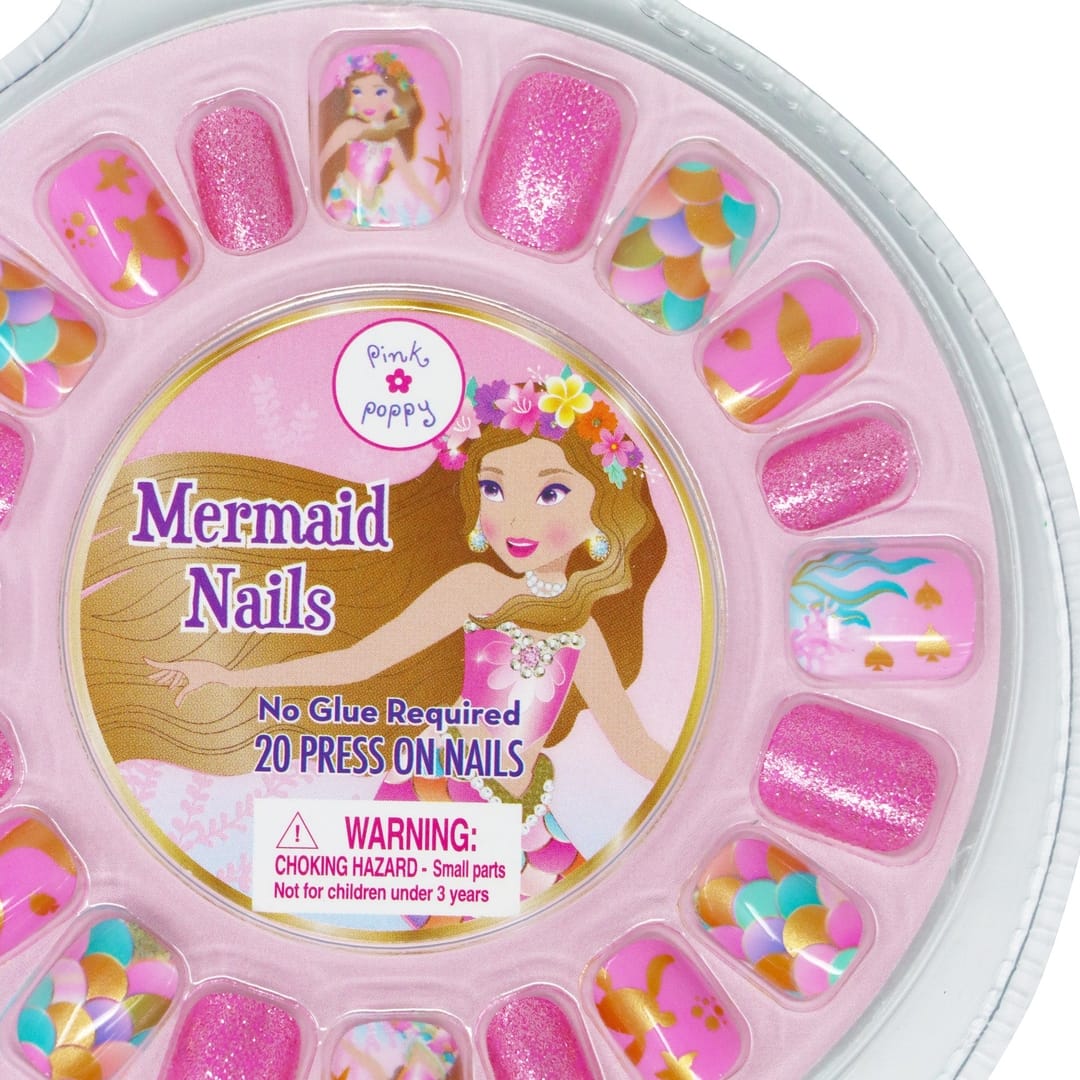 Pink Poppy Pink Poppy Enchanted Mermaid Press On Nails - Little Miss Muffin Children & Home