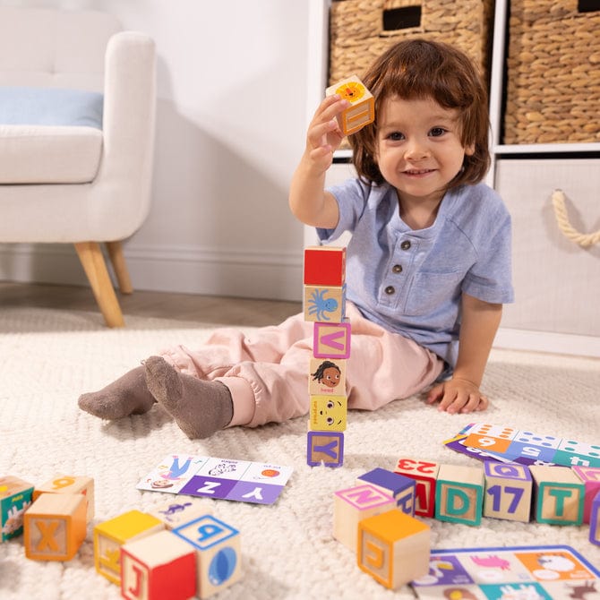 Melissa & Doug Melissa & Doug Ms Rachel Blocks + Activity Cards - Little Miss Muffin Children & Home