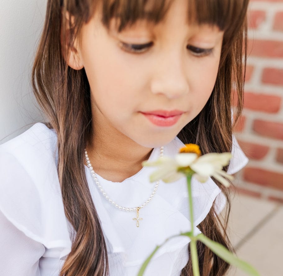 Cherished Moments Cherished Moments First Communion Cross Necklace - Little Miss Muffin Children & Home