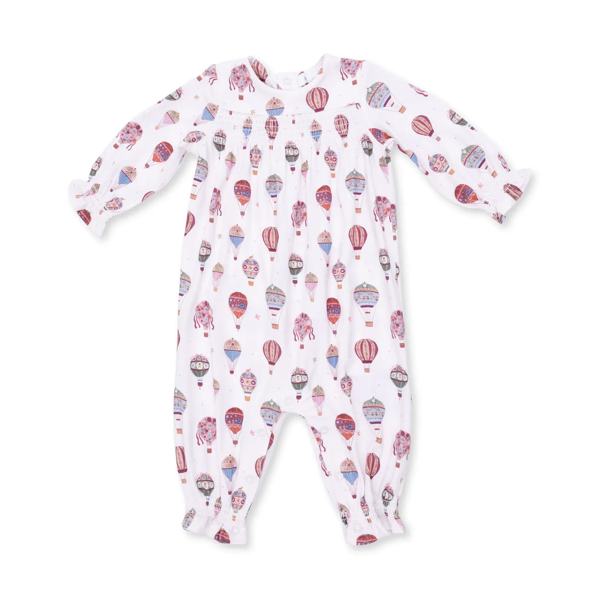 Angel Dear Hot Air Balloon Smocked Long Sleeve Romper - Little Miss Muffin Children & Home