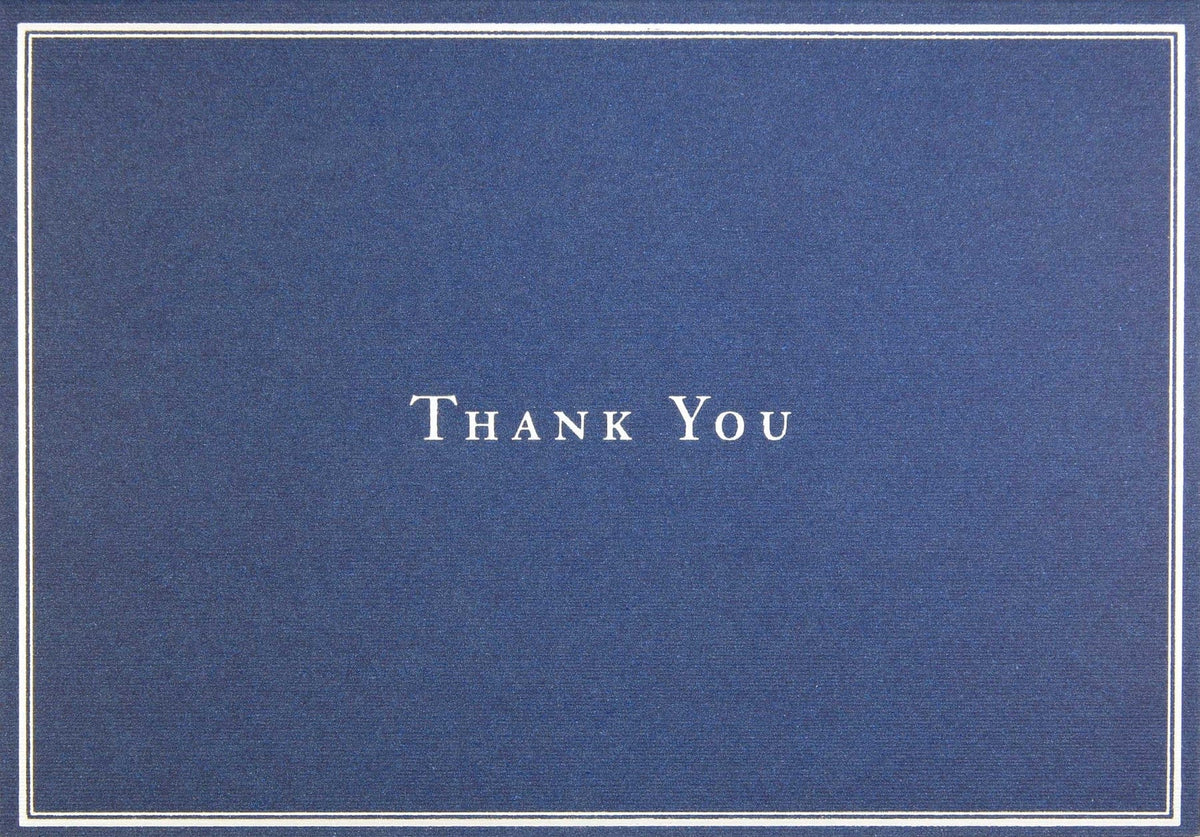 Navy Blue Thank You Notes