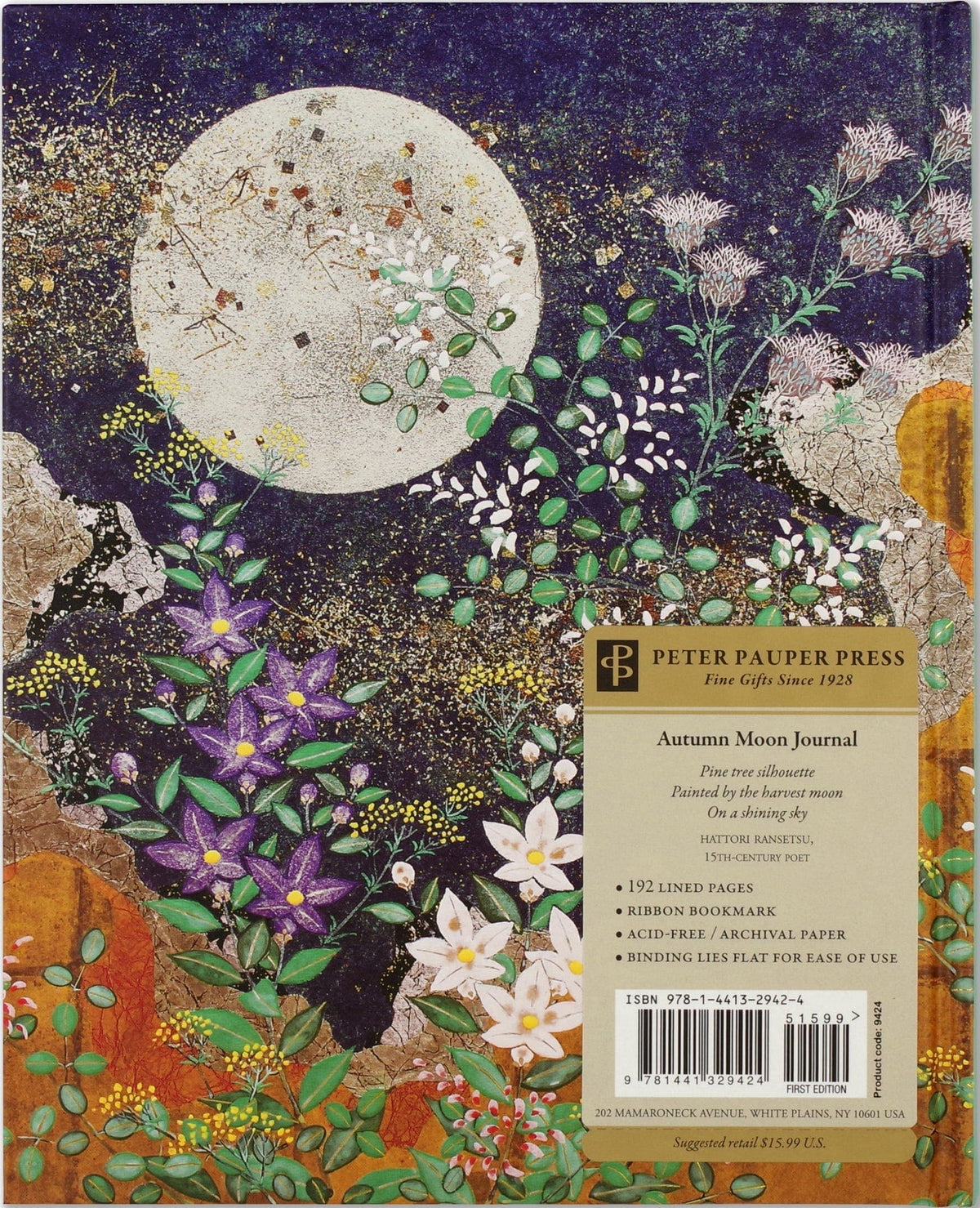 Peter Pauper Press Peter Pauper Press Autumn Moon Journal - Little Miss Muffin Children & Home