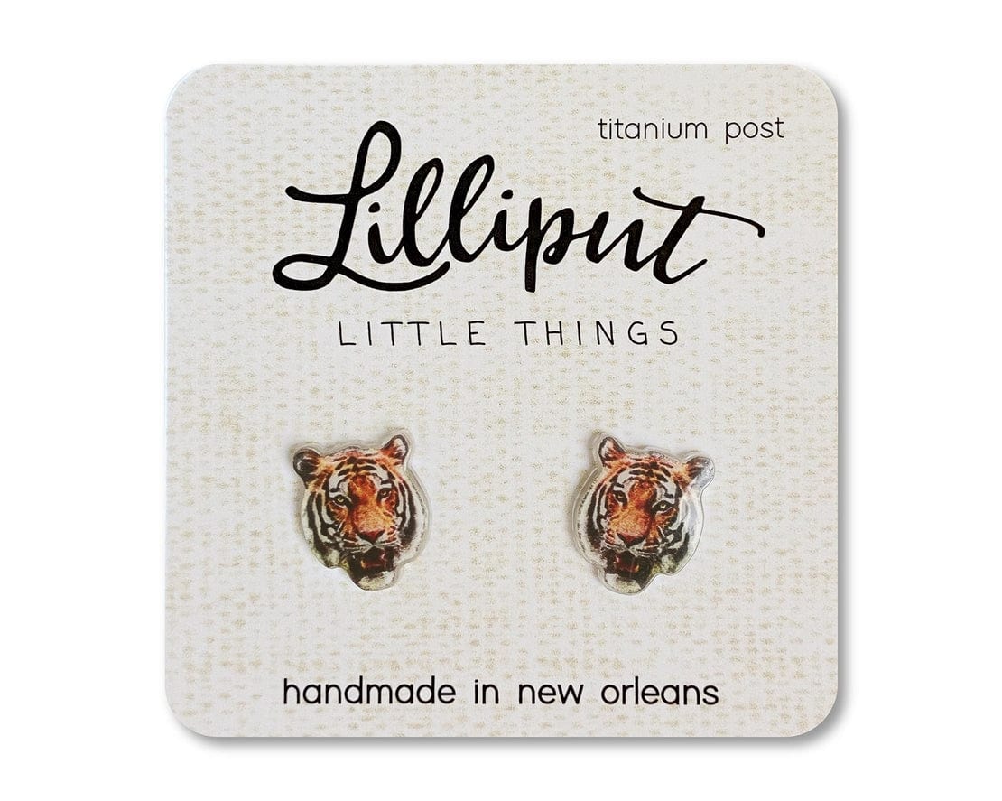 Lilliput Little Things Lilliput Little Things Tiger Earrings - Little Miss Muffin Children & Home