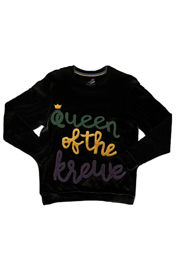 Mardi Gras Creations Mardi Gras Creations QUEEN OF THE KREWE Pullover - Little Miss Muffin Children & Home