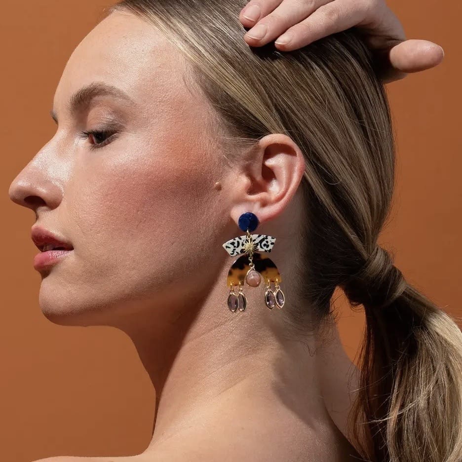 Yara Sunstone Statement Earrings
