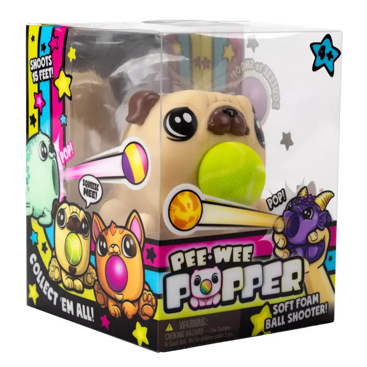 Hog Wild Toys Pee Wee Pug Popper Mini Foam Ball Shooter - Little Miss Muffin Children & Home