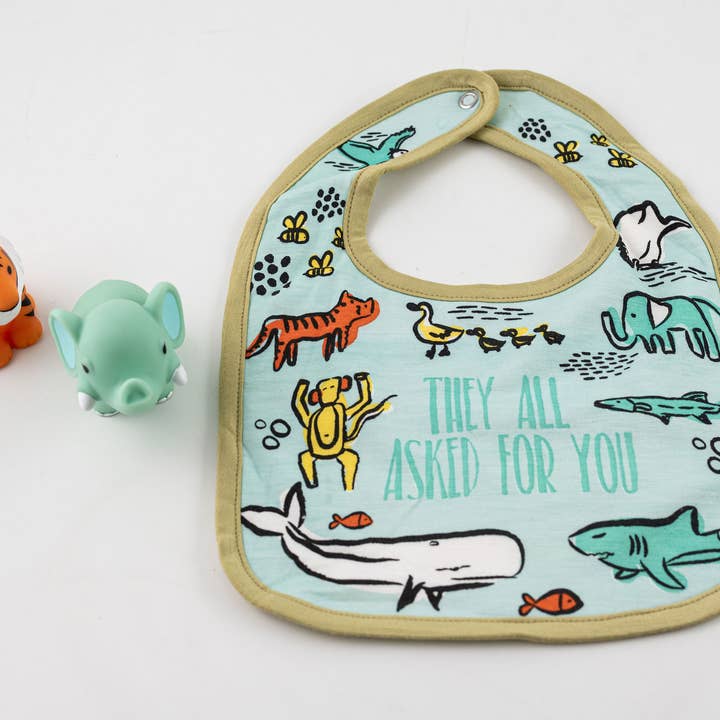 The Parish Line Blue Baby Bib - Little Miss Muffin Children & Home