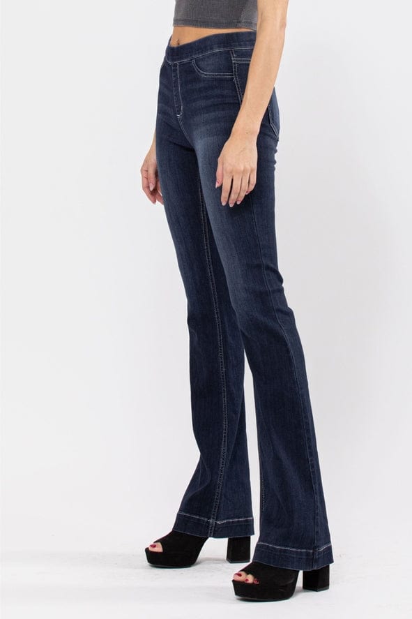 Cello Jeans Cello High Rise Dark Pull On Flare Jegging - Little Miss Muffin Children & Home