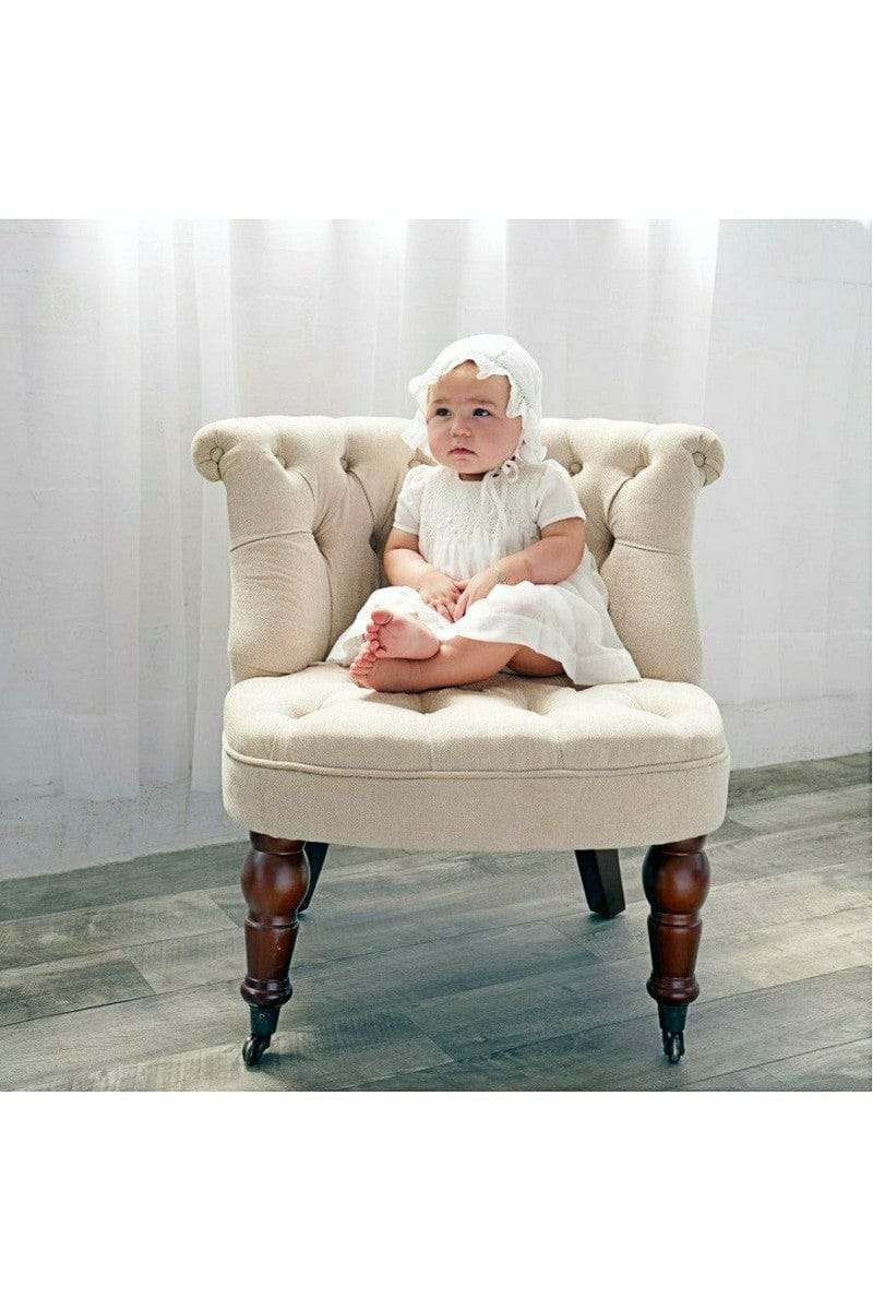 Carriage Boutique Baby Girl Special Occasion Christening Voile Dress with Bonnet - Little Miss Muffin Children & Home
