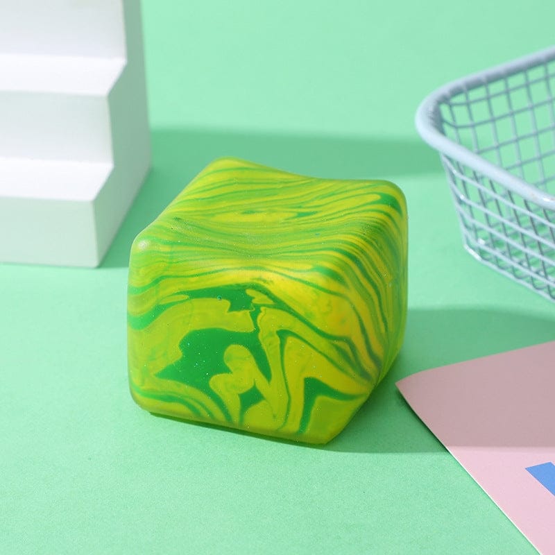 Auraquise Green Marble Ice Cube Squishy Slow Rising Stress Relief Fidget Toy - Little Miss Muffin Children & Home