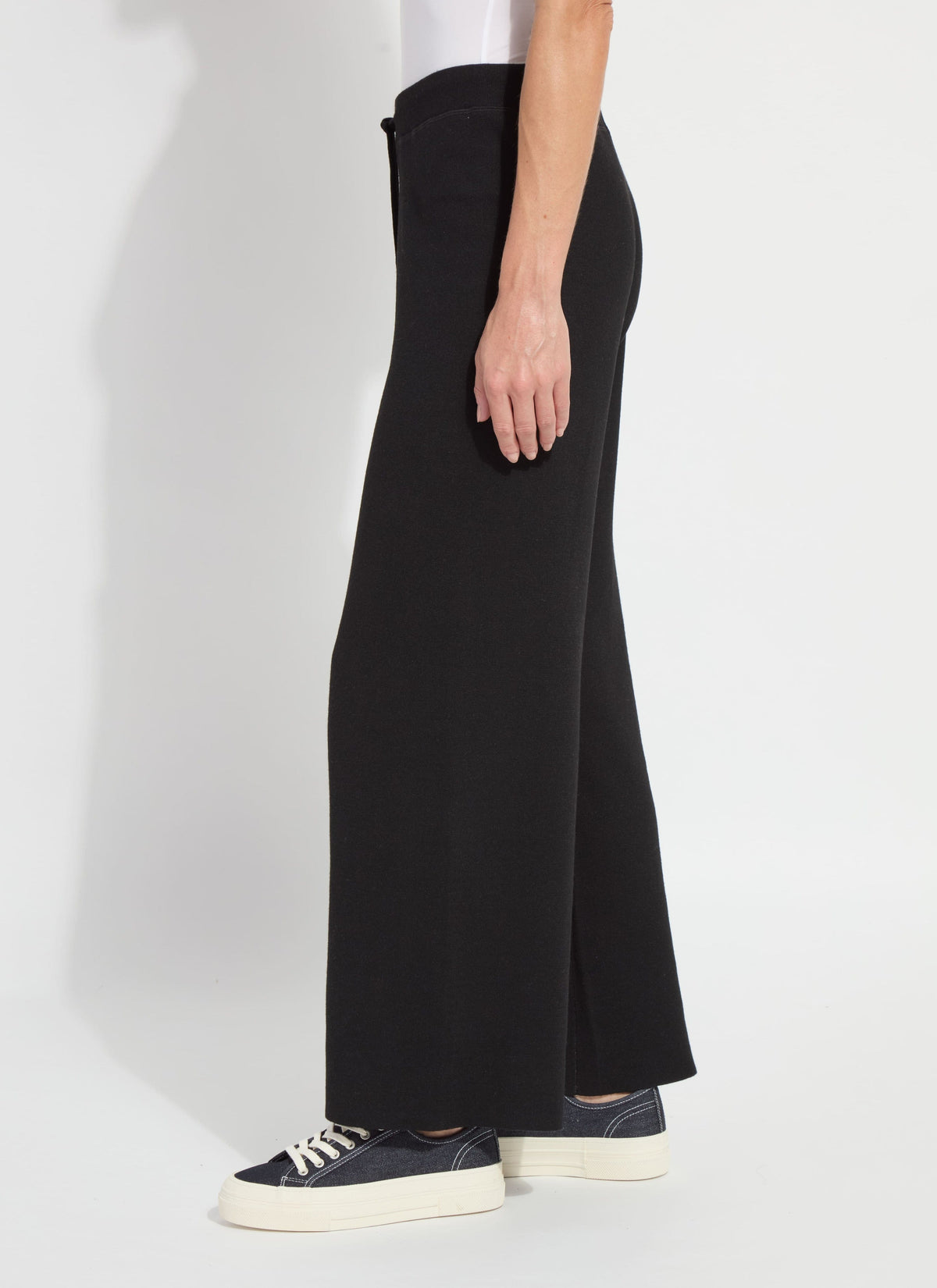 Lysse Lyssé Odessa Reversible Knit Wide-Leg Lounge Pants – Black/Pearl Grey Melange - Little Miss Muffin Children & Home