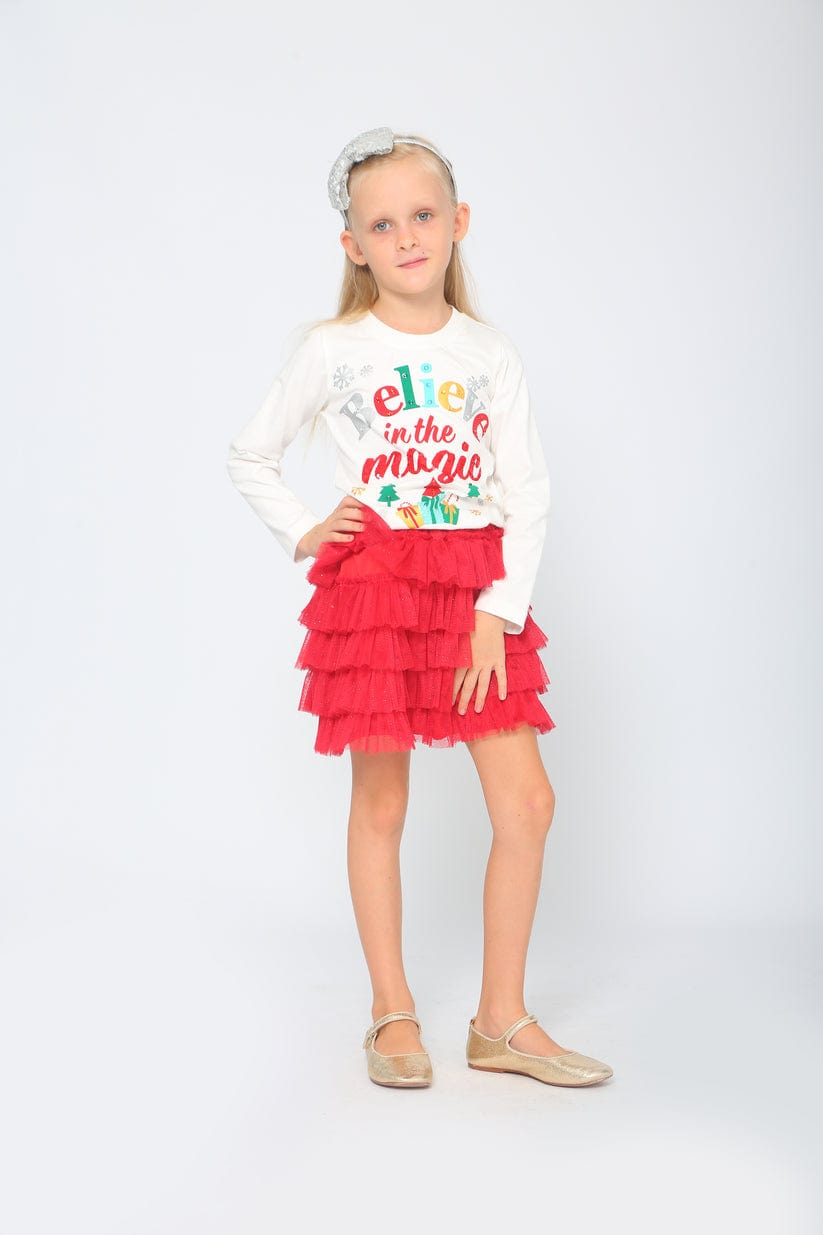 Joyous and Free Joyous and Free Girl's Long Sleeve Believe Tee - Little Miss Muffin Children & Home
