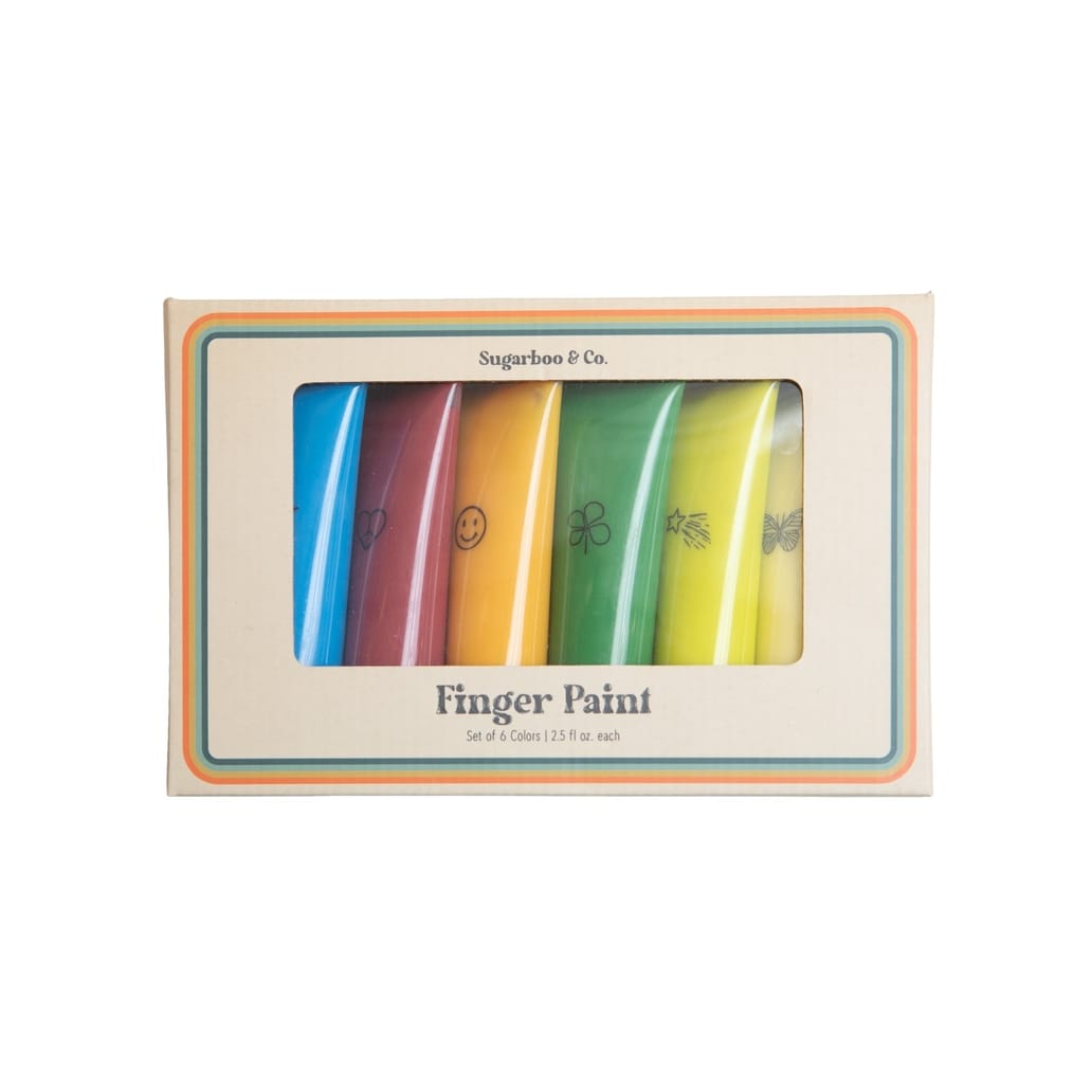 Sugarboo Sugarboo Washable Finger Paint Set 6 Colors - Little Miss Muffin Children & Home
