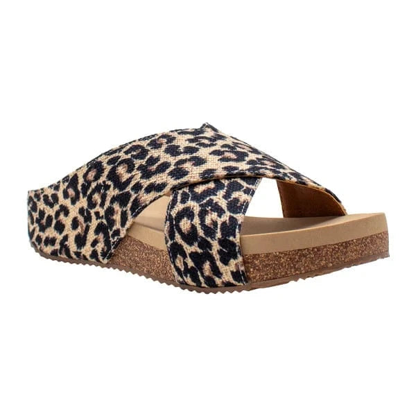 Volatile Volatile Ablette Criss Cross Sandal in Leopard - Little Miss Muffin Children & Home