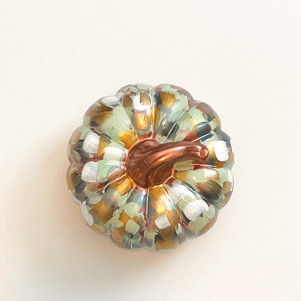 Jessica Reynolds Art Copper Abstract Pumpkin - Little Miss Muffin Children & Home