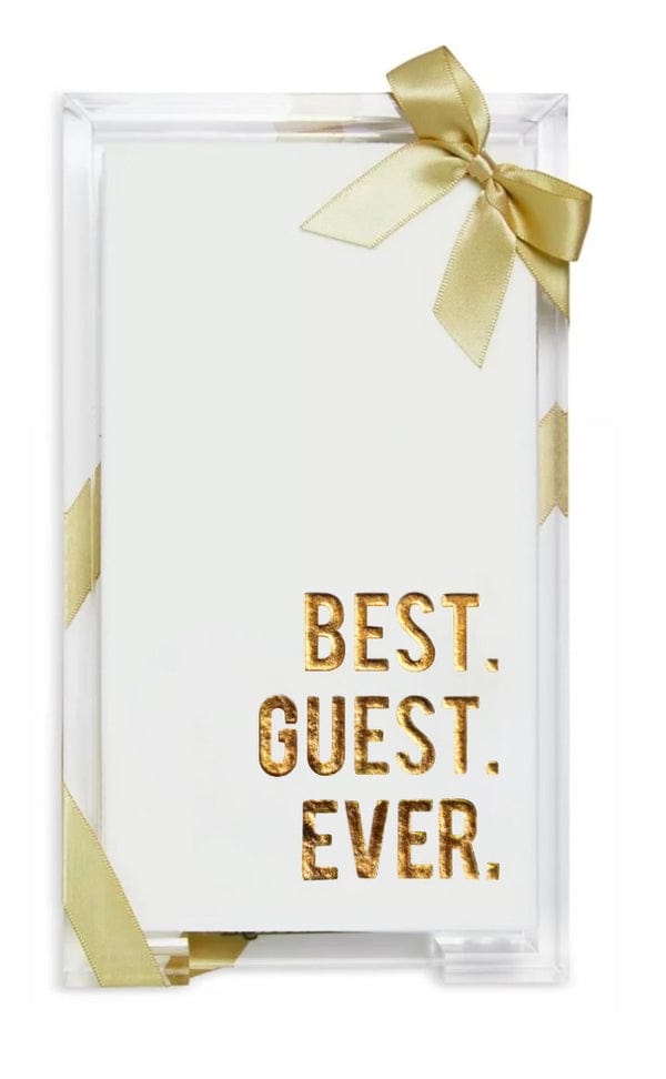 Acrylic Guest Towel Hostess Set Best. Guest. Ever.
