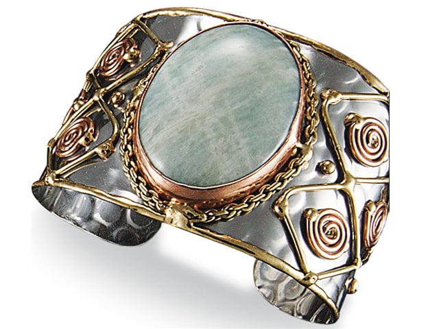 Anju Jewelry Mixed Metal and Amazonite Stone Bracelet - Little Miss Muffin Children & Home