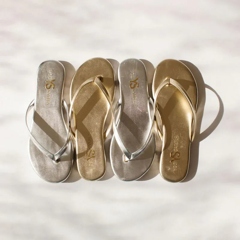 Silver Rivington Flip Flop