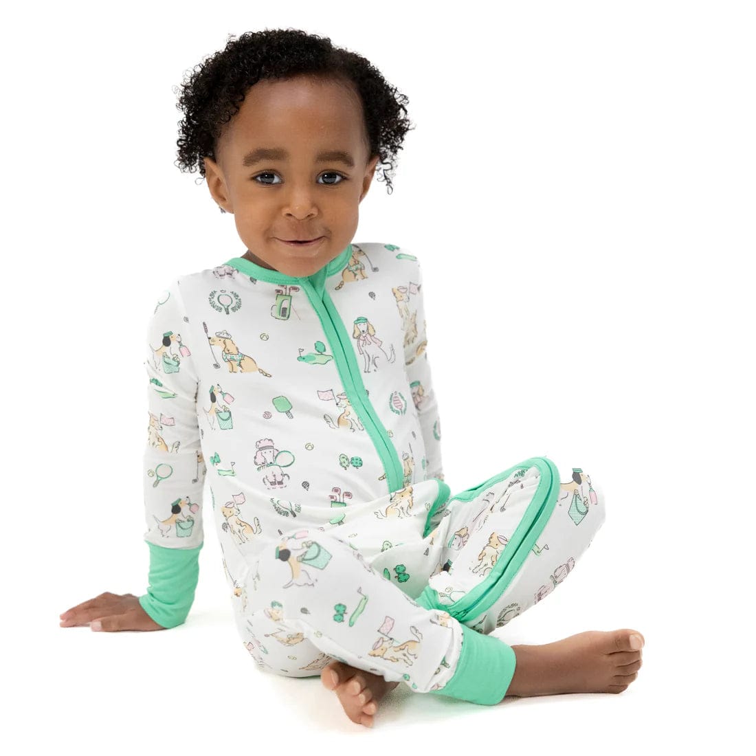 Angel Dear Country Club Dogs Neutral Convertible Romper - Little Miss Muffin Children & Home